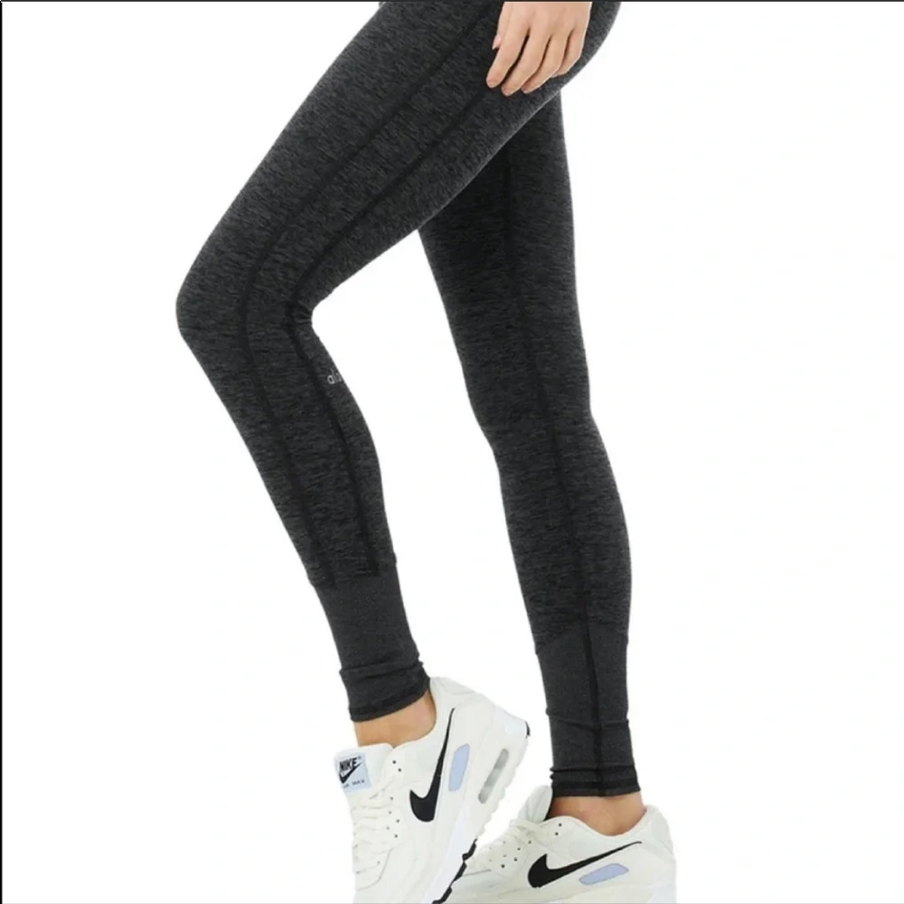 ALO Yoga Charcoal Gray High-Waist Leggings